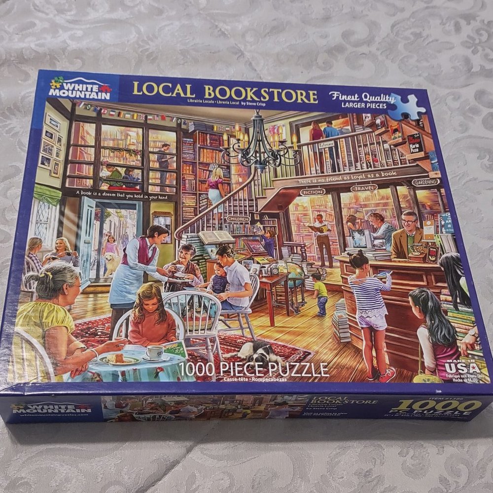 White Mountain Local Bookstore 1000 piece puzzle